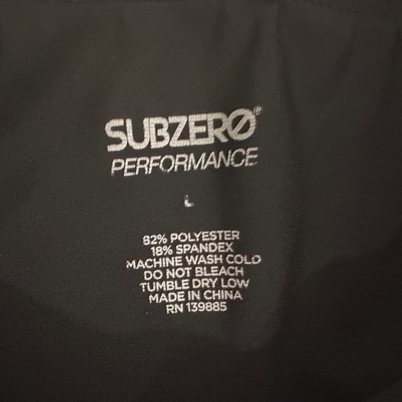 Ethika 3/4 Length Subzero Performance Compression Tights, Black, Size L - Picture 3 of 3